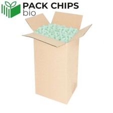 BIO Verpackungschips 100% BIOLOGISCH Füllmaterial Polster Chips Grün NEU