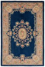 China Handgeknüpfter Orientteppich 270 x 182 cm - Fein, Chinesisch, Carpet, Rug, Blau