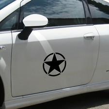 20cm Gloss Black USA US Star
