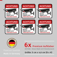 Aufkleber Achtung