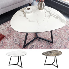 Moderner Couchtisch MARVELOUS 70cm FARBWAHL Marmor Keramik made in Italy Tisch