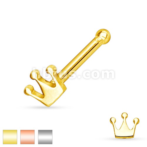 Nasenpiercing krone aus - nasenpiercing,