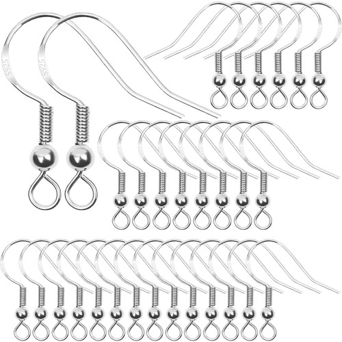 Ohrring haken stück silber - ohrring,