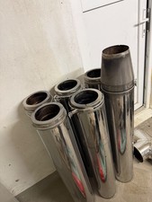 Edelstahlschornstein 130mm 6m Länge Hello Oskar