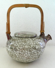 Vintage studio Keramik Tonkeramik Teekanne gemarkt 90er Jahre 0,6 l Volumen