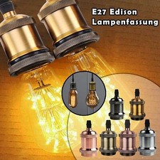 Lampenfassung E27 Vintage Lampensockel Metall Nostalgie Retro Leuchtmittel