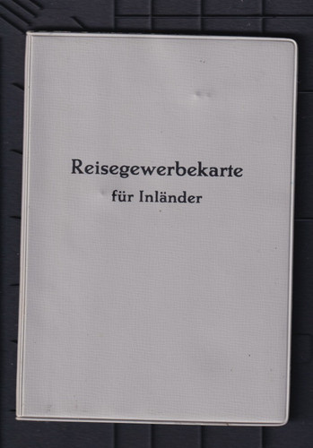 Reisegewerbekarte für