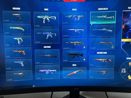 Valorant account skins - eu,,