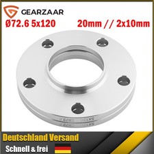 20mm 2x10mm Spurverbreiterung für BMW Spurplatten Distanzscheiben 5x120 72,6