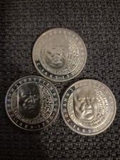 3 xGedenkmünze 10 DM Johann Sebastian Bach aus 2000, F 925 Silber