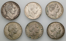 Bayern, Maximilian II. & Ludwig II., Lot aus 6 Münzen 1855-1871