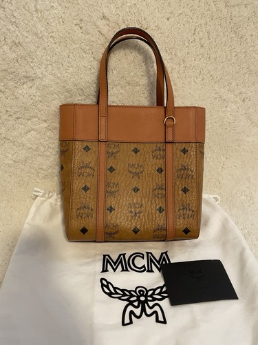Mcm aren mini shopper cognac - mcm,