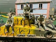 3 Figuren Amerikanischer Panzerfahrer Tankrider WW2 1:16 Heng Long Tamiya USA