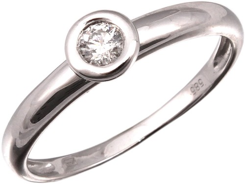 Damenring ring solitär - damenring,