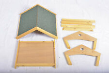 Relaxdays Vogelfutterhaus Vogelhaus Vogelfutterspender Holz Futterstation Vogel