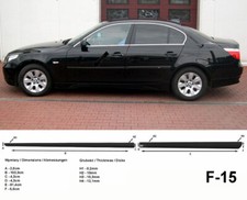 Seitenschutzleisten schwarz für BMW 5er E60 Limousine Baujahre 07.2003-03.2010