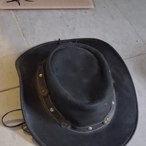 Schwarzer westernhut cowboyhut - schwarzer, westernhut/cowboyhut