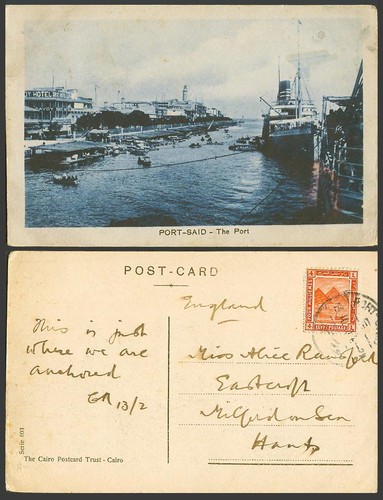 ägypten 1910 alte port - 1910,