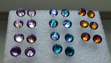 Ohrstecker Flat Back Rose in 11 mm Größe in verschiedenen Farben, je 1 Paar