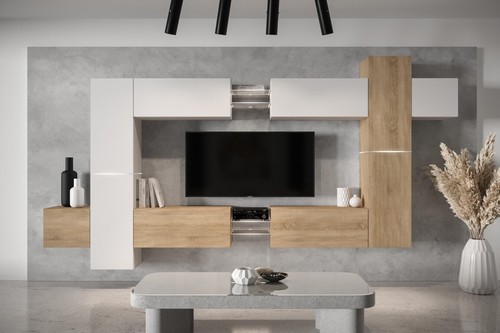 Moderne wohnwand möbelset - moderne,