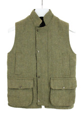Rydale Weste Herren (UK) 32 Tweed Wollmischung Hoher Kragen Gepolstert Muster