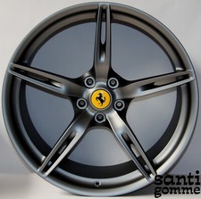 4 FERRARI 458 SPECIALE FELGEN 20" ORIGINALE ANTHRAZIT MATT 300464 300465