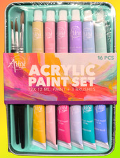 Pastell-Acrylfarben Set mit