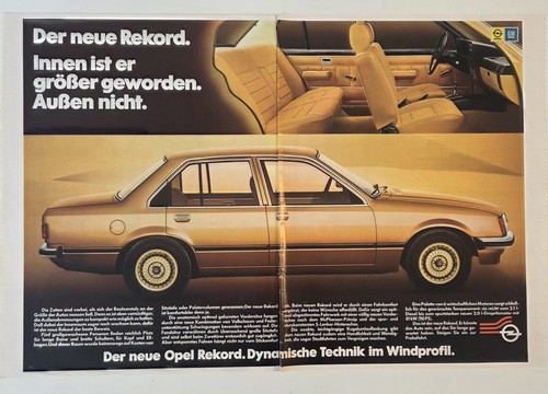 Opel rekord werbebild - rekord, retro