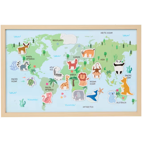 Magnetische weltkarte 58x38 - 58x38, cm