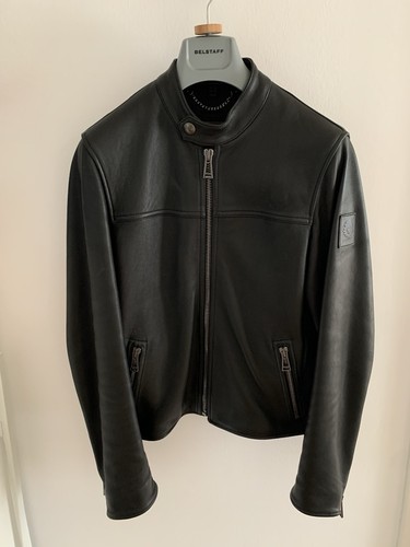 Belstaff lederjacke schwarz - belstaff,