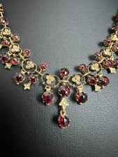 Granat Collier 800 Silber