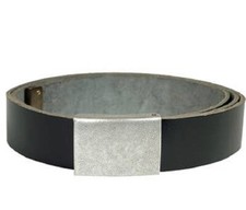 BW Bundeswehr Ledergürtel schwarz  Leder Koppel Hosengürtel schwarz 130 sm NEU