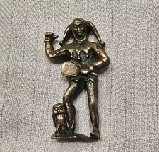 Till Clown Bronze Figur mit