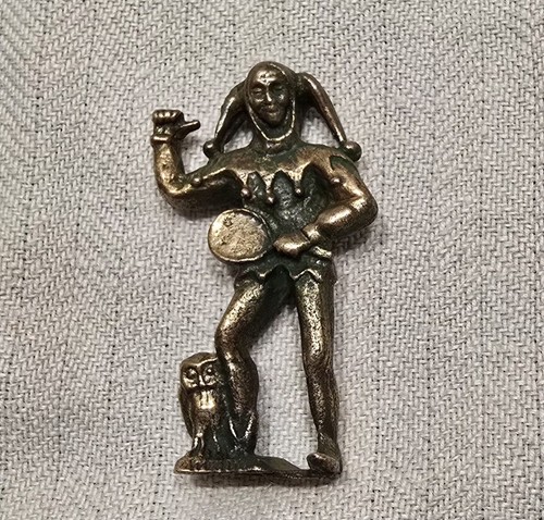 Till clown bronze figur mit - till,