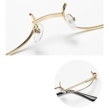 Randlose Halbrahmenbrille für