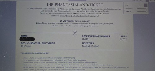 Phantasialand tickets für - tickets,