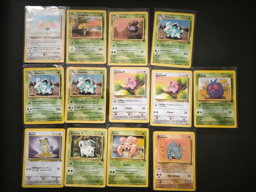 13x pokemon karten dschungel - 13x,