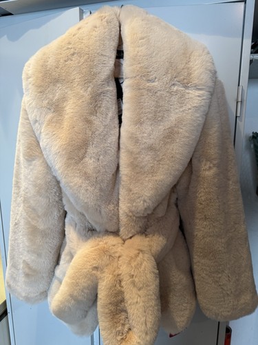 Damen mantel beige polyester - mantel,