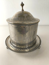 Dose Deckeldose Keksdose Schmuckdose wahrscheinlich Versilbert ziseliert