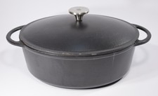 schwerer WMF GUSSEISEN BRÄTER oval 31 x 25cm Gusstopf Schmortopf Gussbräter