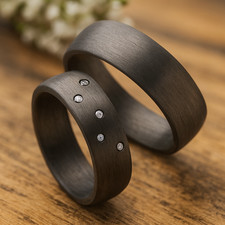 Trauringe aus Carbon Diamanten