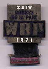 Teilnehmerabzeichen Friedensfahrt 1971 XXIV Course De La Paix