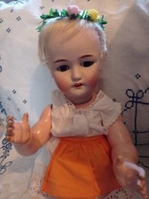 alte große Porzellan Kopf Puppen Ch.Bergmann Simon &Halbig 13 1/2