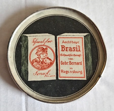alter Taschenspiegel Brasil Tabak Regensburg Gebr. Bernard Werbung Reklame