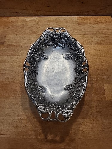 Obstschale zinn oval 24x15cm - oval,