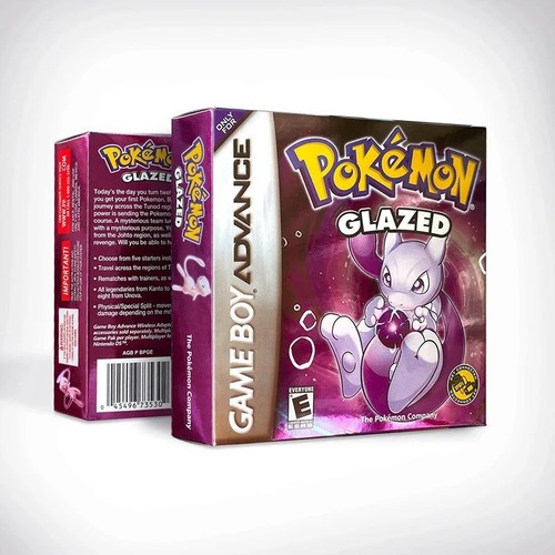 Pokemon glazed gba cartridge - pokemon,