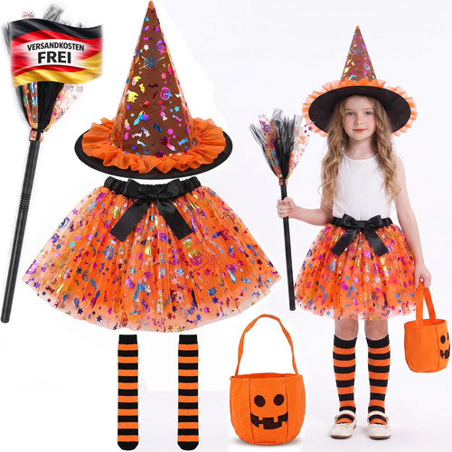 Kinder hexenkostüm set mit - kinder,
