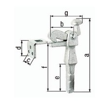 Gah Torfeststeller Grauguss