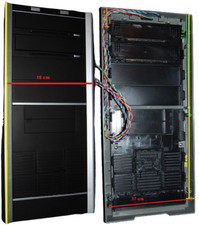 PC Frontblenden / PC Frontpanel LOT 43 Stück Außenmaße: Höhe 41 cm, Breite 18 cm