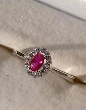 WeißGold Ring 585 mit Echt